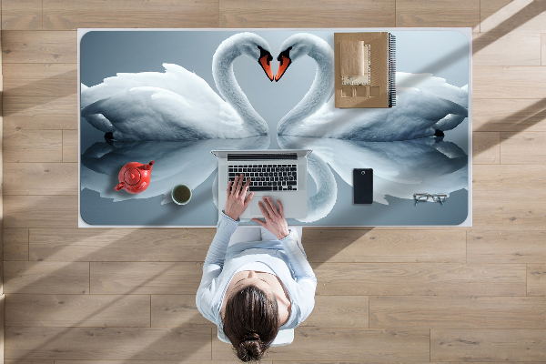 Sous main de bureau Cygnes