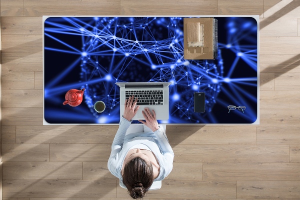 Sous main de bureau Abstraction