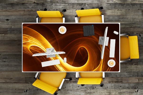 Tapis de bureau Flamme ondulée