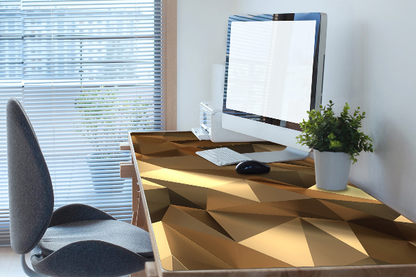 Sous main de bureau Feuille d'or