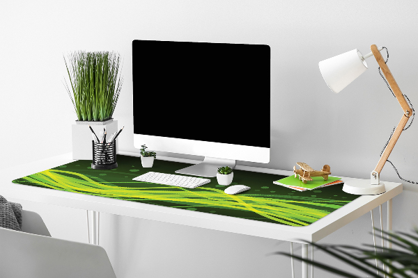 Sous main de bureau Rayures vertes