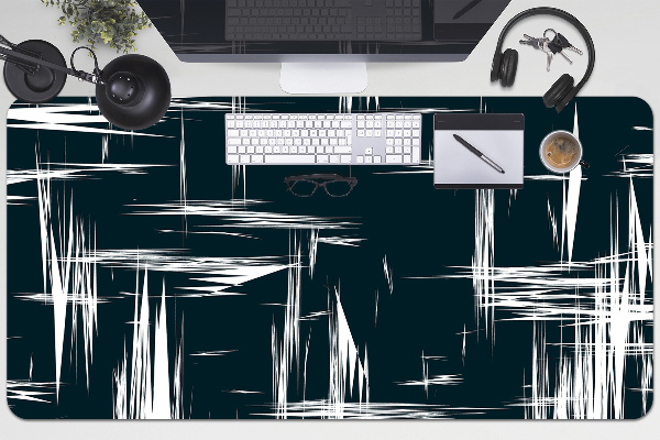 Sous-main bureau Rayures blanches