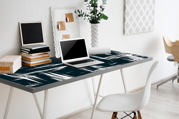 Sous-main bureau Rayures blanches