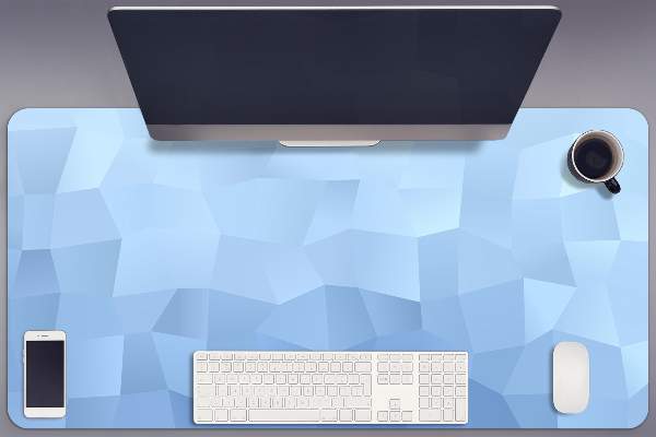 Sous-main bureau Abstraction bleue