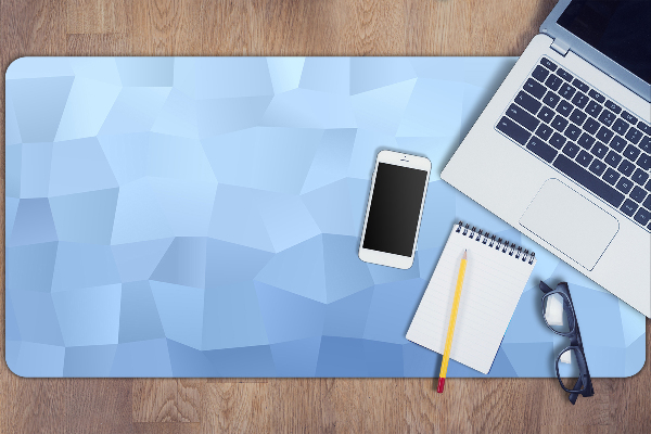 Sous-main bureau Abstraction bleue