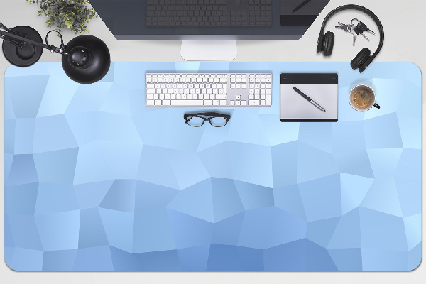 Sous-main bureau Abstraction bleue