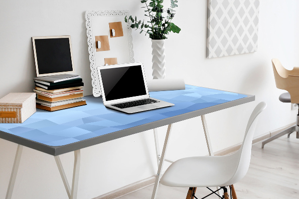 Sous-main bureau Abstraction bleue
