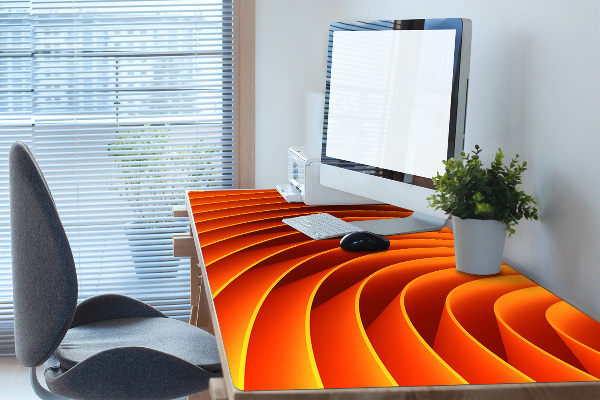 Protège bureau Vagues orange