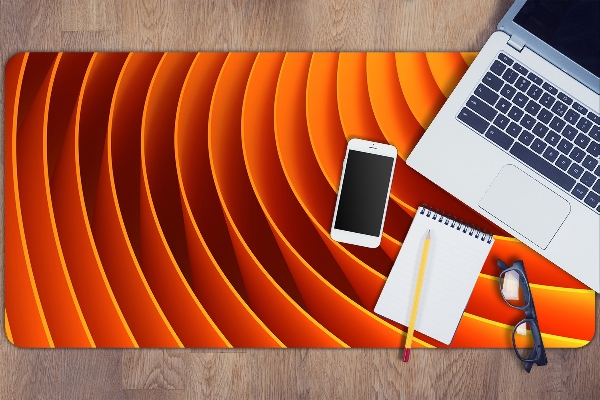 Protège bureau Vagues orange
