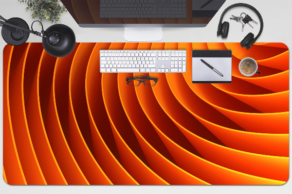 Protège bureau Vagues orange