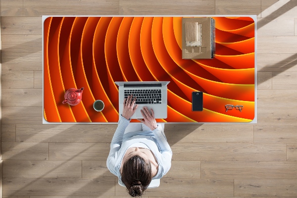 Protège bureau Vagues orange