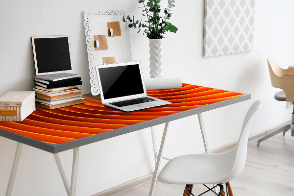 Protège bureau Vagues orange