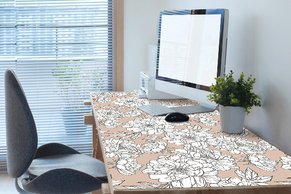 Sous-main bureau Fleurs artistiques