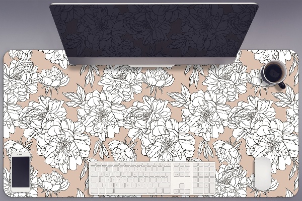 Sous-main bureau Fleurs artistiques