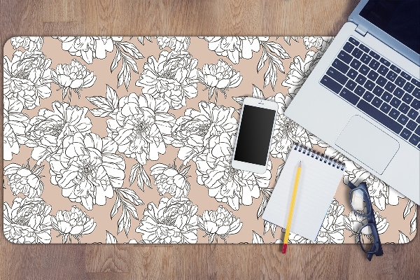 Sous-main bureau Fleurs artistiques