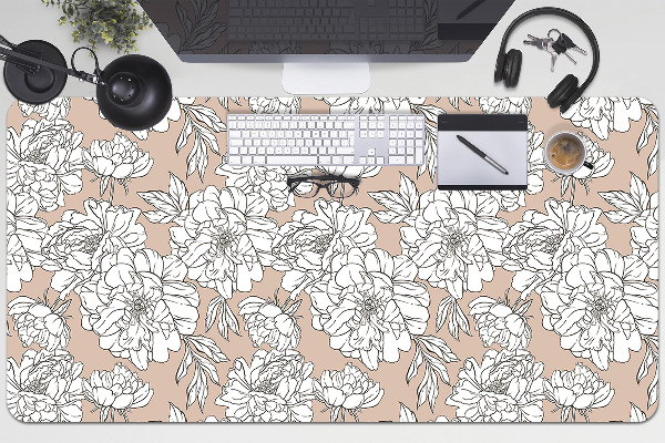 Sous-main bureau Fleurs artistiques