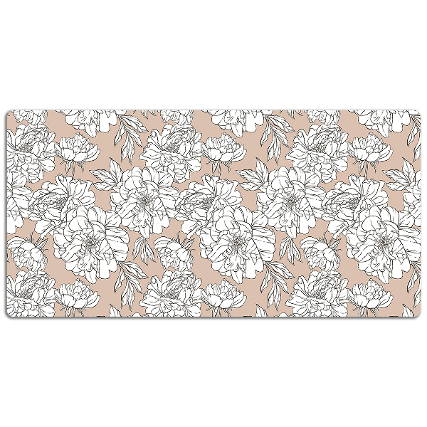 Sous-main bureau Fleurs artistiques