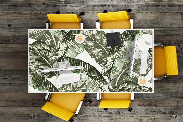 Sous-main bureau Feuilles de banane