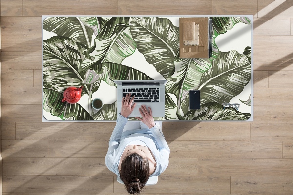 Sous-main bureau Feuilles de banane