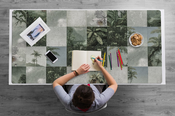 Sous-main bureau Patchwork tropical