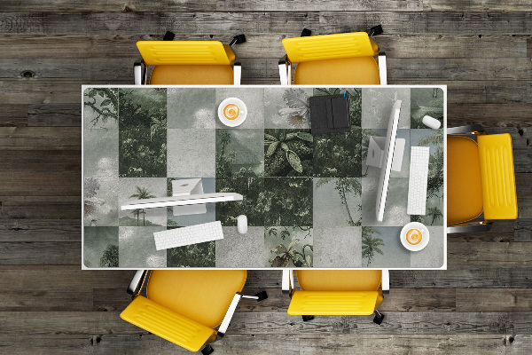 Sous-main bureau Patchwork tropical