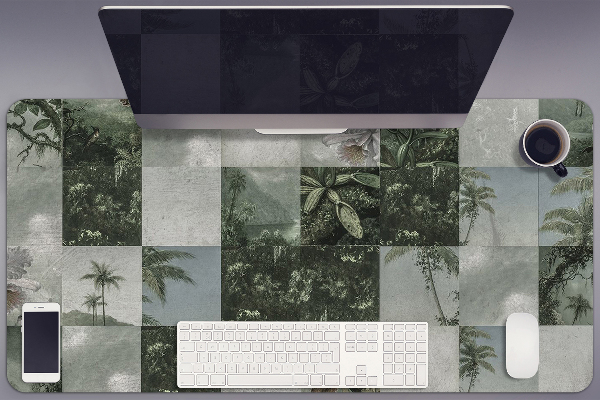 Sous-main bureau Patchwork tropical