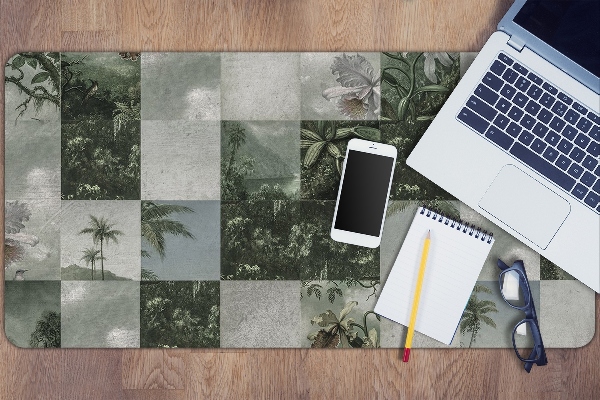 Sous-main bureau Patchwork tropical