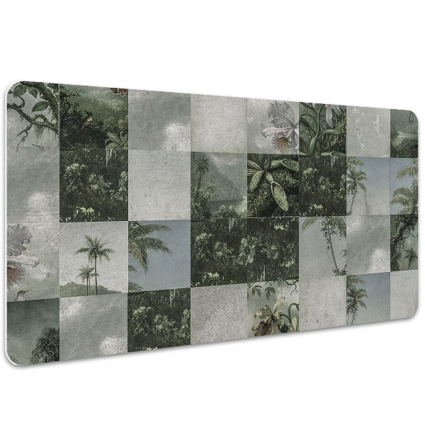 Sous-main bureau Patchwork tropical