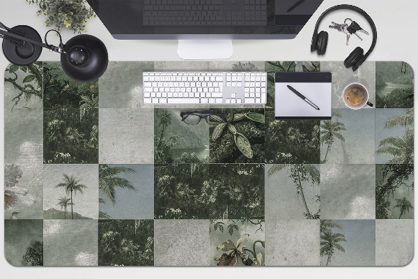 Sous-main bureau Patchwork tropical
