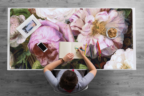 Sous main de bureau Jardin de roses