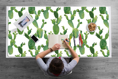 Sous-main bureau Cactus peints
