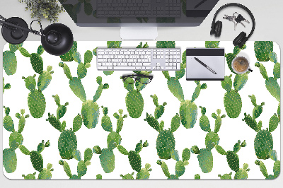 Sous-main bureau Cactus peints