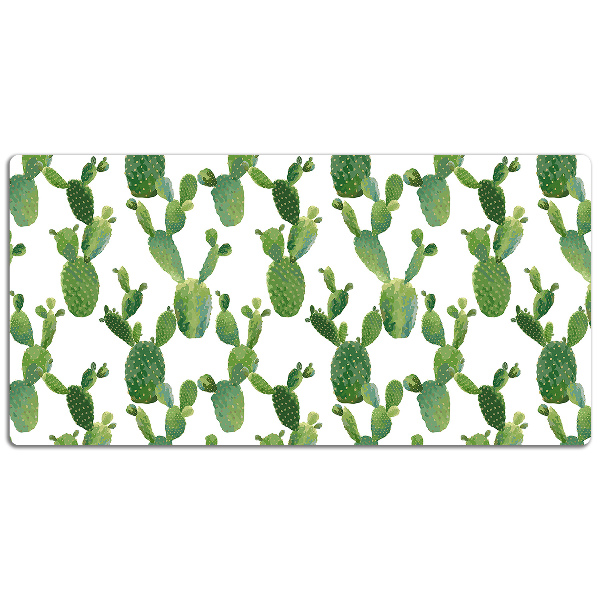 Sous-main bureau Cactus peints