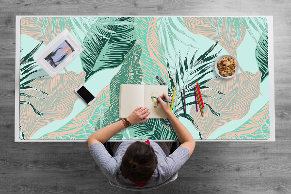 Protège bureau Feuilles tropicales