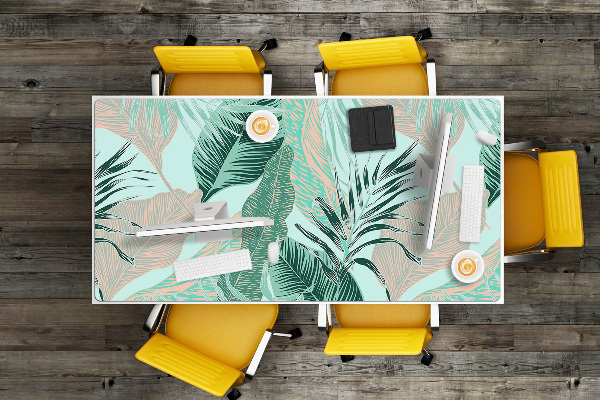 Protège bureau Feuilles tropicales