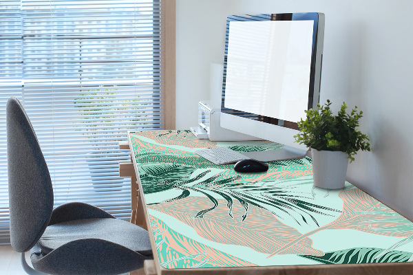 Protège bureau Feuilles tropicales