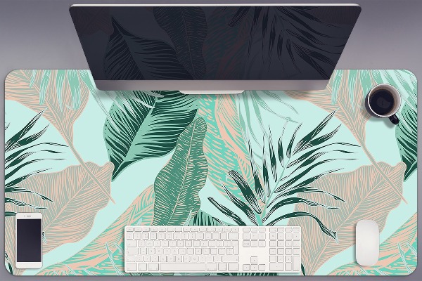Protège bureau Feuilles tropicales