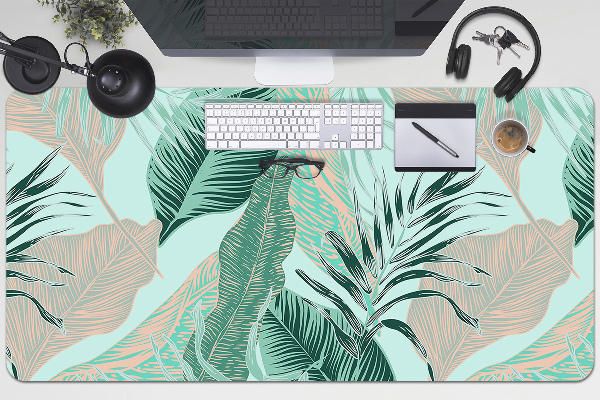 Protège bureau Feuilles tropicales