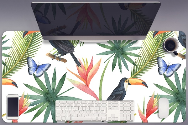 Sous-main bureau Toucans