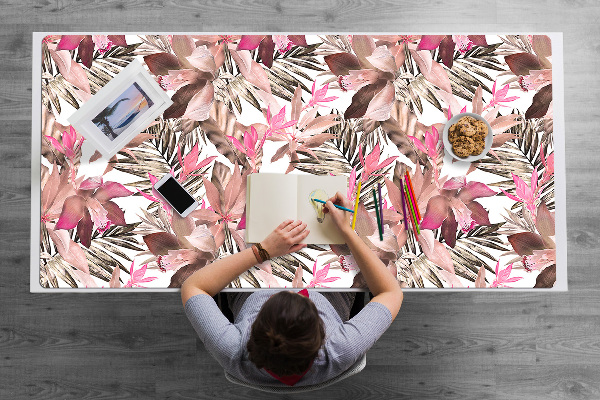Sous-main bureau Fleur tropicale
