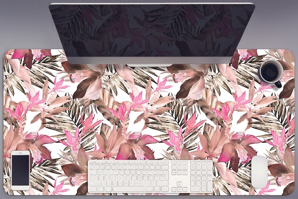Sous-main bureau Fleur tropicale