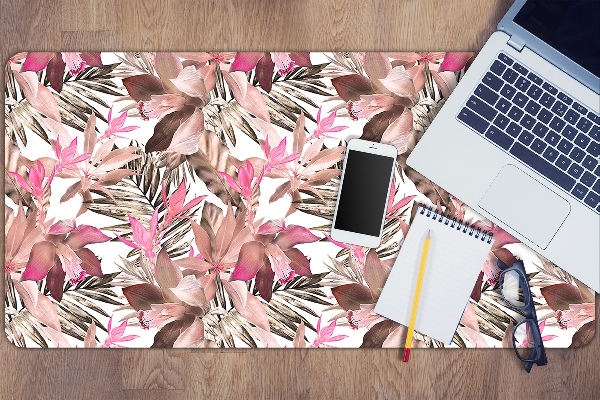 Sous-main bureau Fleur tropicale