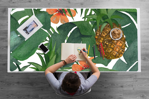 Protège bureau Ananas tropical