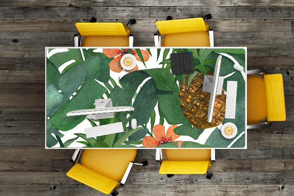 Protège bureau Ananas tropical