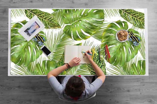 Sous-main bureau Grenouille sur une feuille