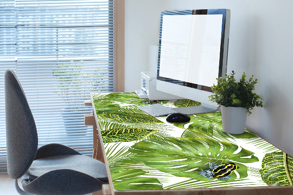 Sous-main bureau Grenouille sur une feuille