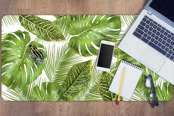 Sous-main bureau Grenouille sur une feuille