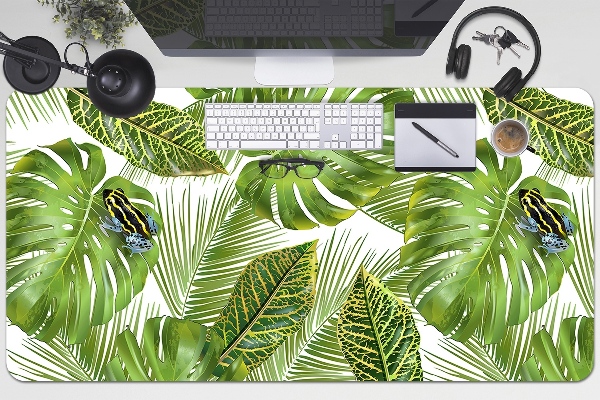 Sous-main bureau Grenouille sur une feuille