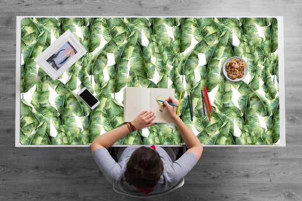 Protège bureau Feuilles exotiques