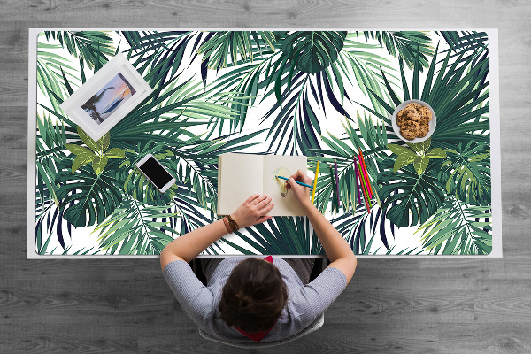 Protège bureau Feuilles tropicales